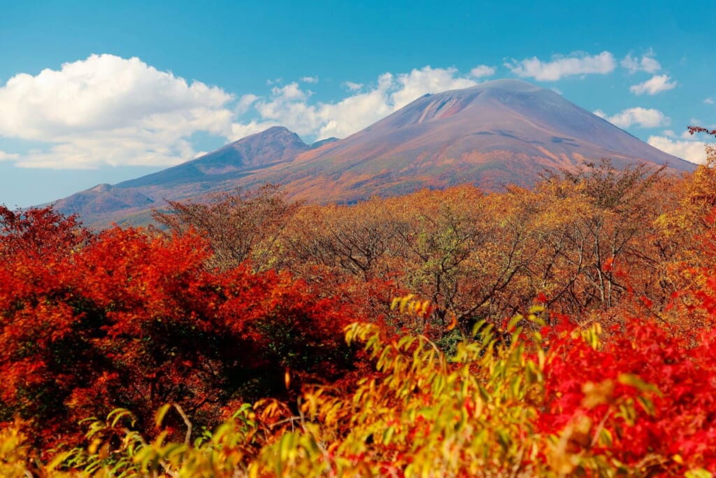 軽井沢の紅葉スポットの旧碓氷峠見晴台